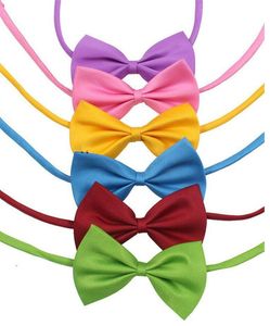 Pet Dog Bow Tie Dog Tie Collar Flower Accessories Decoration Supplies Pure Color Bowknot Necktie Grooming Supplies