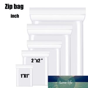 Tungt tjockt Clear Zip Lock Storage Bag Package Plast Liten Rolosable Poly Bags med tätning Zipper tjock 8mil 0,2 mm