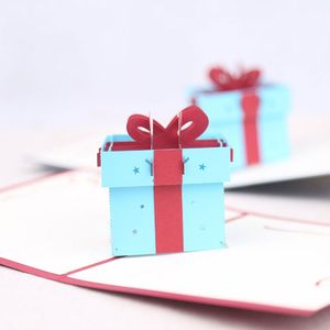 Kreatywny Handmade 3D Pop Up Hollow Out Paper Box Kartki Z Pozdrowieniami Urodziny Prezent Pocztówki Świąteczne Dostawy Party