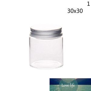 Transparent Small Glass Bottle With Cap Kitchen Glass Canister Snack Sugar Storage Container Jar Kitchen Accessories