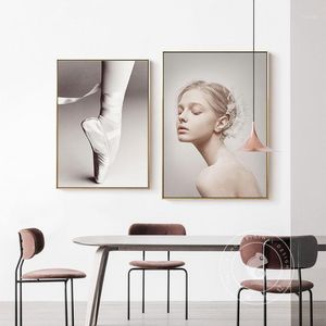 Pinturas Moderno Pluma Angel Blanco Lienzo Pintura Pósteres e Impresión Nordic Decor Wall Art Fotografías para sala de estar Dormitorio Aisle Studio