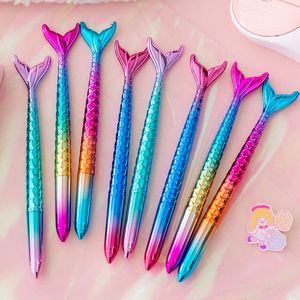 Creative Mermaid Pen Wedding Gift Guest Cartoon Animals Pens for Birthday Party Decoration Kids Hawaiian Party Supplies DHL