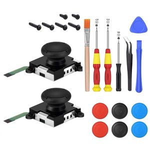 Joycon 3D Joystick Substituição Analógico Thumb Stick para Nintend Switch Joy-Con Reparo Kit com ferramenta completa Conjunto de alta qualidade Navio rápido