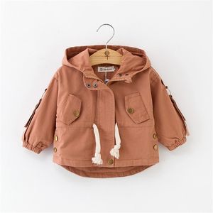 Dulce Amor Primavera Ragazzi Ragazze Giacche per bambini Moda con cappuccio Giacca a vento Bambini Cappotti Vestiti per bambini Capispalla Abbigliamento Top LJ201126