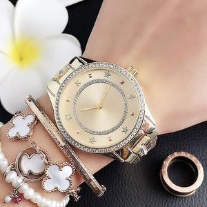 Brand crystal design Watches women Girl style Metal steel band Quartz Wrist Watch M92