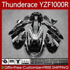 Carenagem 1996 Yzf venda por atacado-Kit Bodys para Yamaha Branco Preto Thunderace YZF R R YZF1000R NO YZF R YZF1000 R