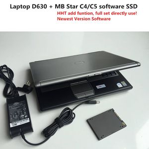 MB Star C3 진단 도구 시스템 Xentry Super SSD와 노트북 D630 노트북 사용할 준비가되었습니다.