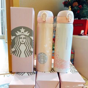 500ML Hot Sale Starbucks Cup Stainless Steel Vacuum Flask Water Cup Best Christmas Gift with Package Box Factory Supply
