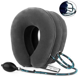 U Neck Pillow Air Inflatable Pillow Cervical Brace Neck Shoulder Pain Relax Support Massager Pillow Air Cushion Traction Soft 201226