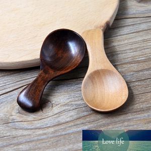 Japanese Style Simple Coffee Tea Small Mini Sugar Salt Wooden Spoon Kitchen Gadgets Wooden Spice Spoon Tableware Cooking Tools