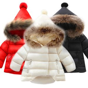 자켓 키즈 코트 두꺼운 섹션 따뜻한 소년과 소녀 아래로 자켓 겨울 아기 ​​가을과 겨울 코트 의류 LJ201126