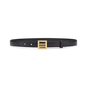 Belts for Women Designer Narrow Woman Belts Letters Smooth Buckle 2 Color High Quality Cowhide Fashion Brand