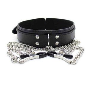 Nxy Sm Bondage z.B. Bdsm Erotik Sklavenhalsband Bremsklemmen Lederkette Fetische Erwachsenenspiel Rollenspiel Produkt Sexspiele Paare 1221