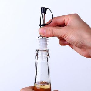 Casa Bar Garrafa de vinho Derramador de aço inoxidável uísque de óleo de alimentação de óleo Bujão Spout Botão Dispensador Bartender Bar Ferramentas Acessórios