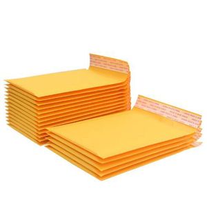 14 * 20 cm Kraft Kabarcık Zarflar Kağıt Ambalaj Torbaları Yastıklı Mailer Paket Kabarcıklar Zarf Kurye Saklama Çantası