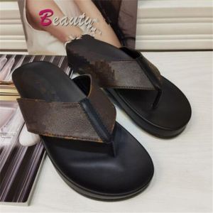Top Women Designers Flat Slides Slippers Sandals Platform Leather Shoes Sandal Beach Novelty Scuffs Shoe mules Womens Flip Flops