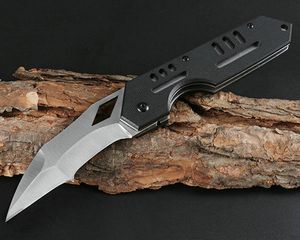 High Quality Survival Tactical Folding Knife 440C Satin Tanto Point Blade Black G10 Handle EDC Pocket Knives With Retail Box