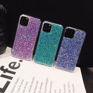 Custodia per telefono glitter con paillettes brillanti per iPhone 15 14 13 11 12mini Pro Max XS XR 8 7 6S Plus