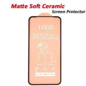 Матовый экран Protector для Xiaomi Mi CC9 PRO 10 Ультра 10T 10s 11 Lite Redmi 9a 9C Примечание 9 5G 8T K30 K40 POCO X3 Anti-FreignPrint Мягкая керамическая полная клеевая крышка протектор