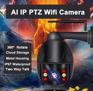 Freeshipping Camera WiFi Ptz Dome 1080p 4x Digital Zoom IP67 Vattentät Utomhus Trådlös säkerhet Videoövervakning Smart Life