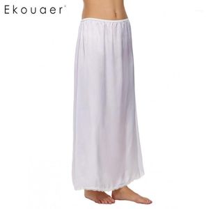 Ekouaer Fashion Women Skirt Petticait Underskirt عرضة دانتيل صلبة من الدانتر