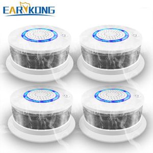 Wholesale smart home lighting system resale online - Smart Home Security System Pieces Of Fire Smoke Detector MHz Wireless High Temperature Alarm Sound Light For Security1