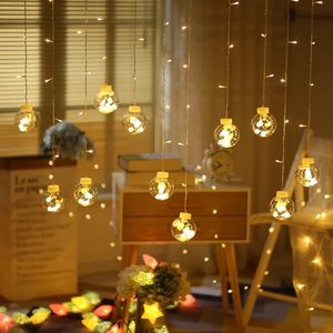 الجنية جارلاند led الكرة سلسلة أضواء ل حفل زفاف عيد الميلاد حفلة عيد ديكور أدى أضواء الديكور أضواء الستار Y200603