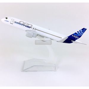 JASON TUTU 16cm Original Airbus A320 Plane Airplane Aircraft model 1:400 Diecast Metal planes toy LJ200930