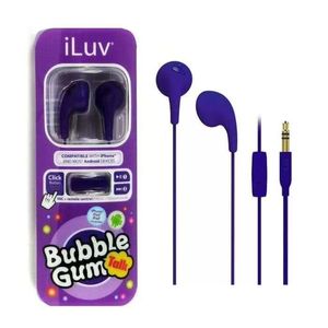bubble gummy iluv Earphones Handsfree With Mic remote control for iPhone 6 plus 5s 5c iPod Tab mp3 3.5mm headphone