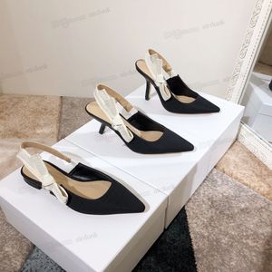 Wholesale blue high heels wedding for sale - Group buy Classic Designer Heels Women Dress Shoes Embroidered ribbons embellished flat bows Top quality sandals heel Fabric of science and technology Sandal With Box