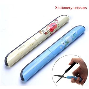 Estudante Crianças Segurança Portátil Dobrável Tipo Scrapbooking Scrapbooking Escritório Suprimentos Estilo Chinês Estilo Flor Para Crianças Presente Jrstb