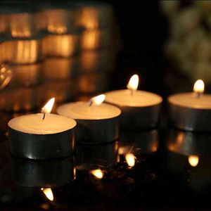 50pcs Düğün Partisi Dekoratif Mum Dumansız Tatsız Alüminyum Kabuk S Tealight Ev Tedarikçisi Dekor Doğum Günü Mum Yapımı