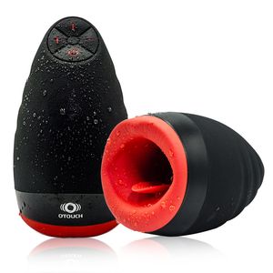 Masturbador de Otouch para homem homens brinquedos sexuais Intimate Silicone Automático de Aquecimento Vibrador Masculino Penis Treinamento Máquina Adultos Ferramentas