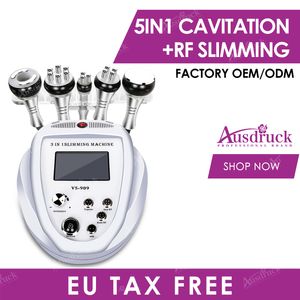 EU tax free mini Vacuum Radio Frequency Celluliteton Ult red phorasonic Cavitation RF Slimming face lifting wrinkle removal beauty equipment