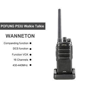 P53U Mini Walkie Talkie GMRS MHz Kanal Taşınabilir El Telsiz İnterkom VOX İşlevi Çift Yönlü Radyo
