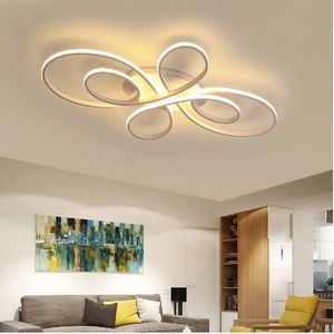 NEO Gleam Neue Heiße RC Weiß/Kaffee Moderne Led-deckenleuchten Für Wohnzimmer Schlafzimmer Arbeitszimmer Dimmbare Deckenleuchte leuchten