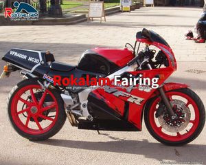 Feeding de motocicleta para Honda VFR400RR NC30 1988 1989 1990 1991 1992 V400 88-92 V4 VFR400R Vermelho Conjunto de Recrandamentos Personalizados