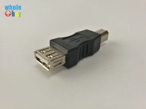 Yazıcı Bilgisayar Scanner için 300pcs / lot USB Yazıcı Adaptörü USB 2.0 Tip A Bayan USB için Tip B Erkek Adaptörü Dönüştürücü Siyah