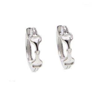 Stud 100% 925 Sterling Silver Women Ladies Horse Earrings Equestrian Delicate Dainty Classic Cirlcle Earring High Quality1