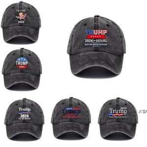 2024 Sun Visor Daddy Caps Embroidered Baseball Hat United States Presidential Election Helmet Adjustable Speed Rebound Cotton RRE12259