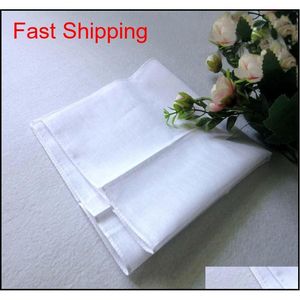 Pure White Handkerchief Soild Color Small Square Cotton Sweat Towel Plain Painting Tie-Dye Printing Diy Multi-Function Handkerchief Gdbqs