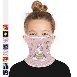 Barn Anti-Damm Cykling Masker Huvudband Vinter Utomhus Running Neck Warmer Bike Cykel Ridning Ansiktsmask Head Scarf Balaclava D40