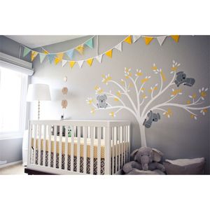 Koala Family on White Tree Branch Vinyls Wall Stickers Nursery Decals Art Removable Mural Baby Children Room Sticker Home D456B T200601