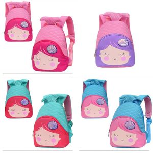 Shell Sereia Escala Mochilas Escola Escola Sacos Pequenos Bebê Crianças Menina Kindergarten Knapsack Ombro Princesa Ao Ar Livre Cartoons 15 4PY G2