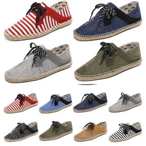 canvas shoes breathable straw hemp rope mens womens big size 36-44 eur fashion Breathable comfortable black white green Casual nine 39