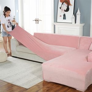 Thick velvet Sofa cover Universal Couch Cover Sofa Slipcovers Machine Washable seat bench covers for Pets Kids home living room LJ201216