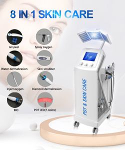 8 i 1 Hydra Jet Peel Hydro Aqua Facial Micro Dermabrasion Hudvård föryngring Spacial Wrinkle Removal Treatment Hydra Machine