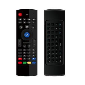 Updated MX3 Voice Air Mouse 2.4G Wireless QWERT Keyboard Remote Control for Android Smart Tv Box Tablet PC Projector Game xBox