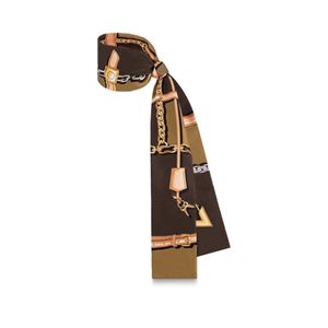 Luxury Designer Design Woman's Scarf Fashion letter copy Handbag Scarves Neckties Hair bundles 100% silk material Wraps 8x1cm