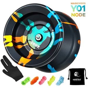 MAGICYOYO Y01 Yoyo professionale in lega che non risponde Yoyo 10 sfere KK con cuscinetti Yoyo per giocatore avanzato con borsa per guanti e 5 corde 201214